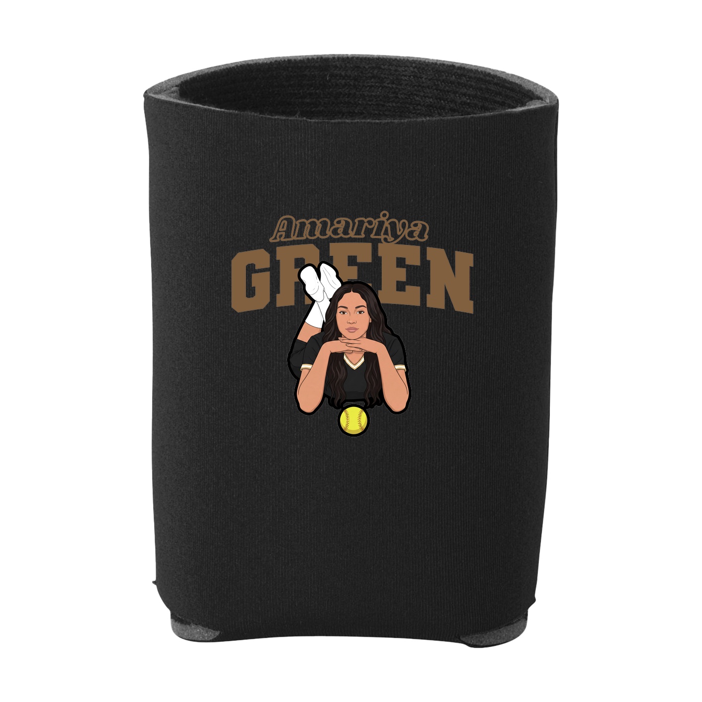 Can Holder — Name Arch in Black