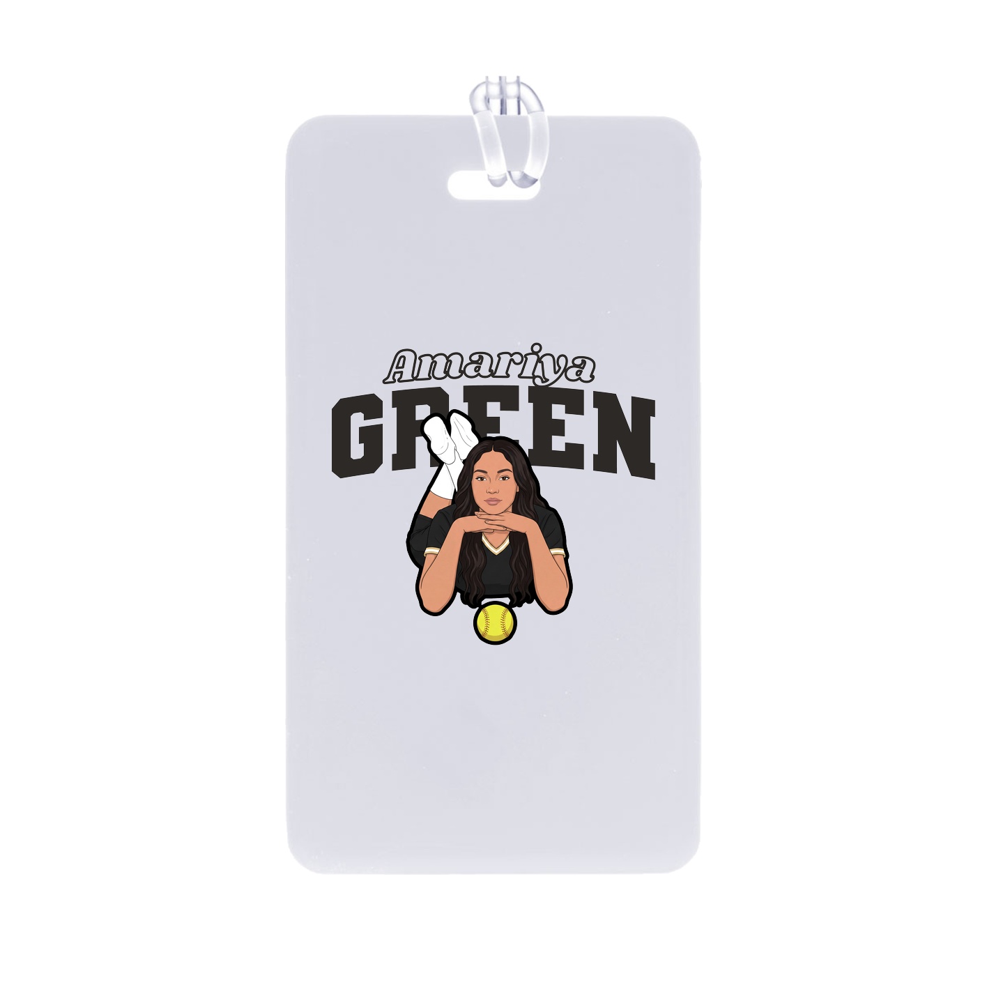 Bag Tag — Name Arch in Classic