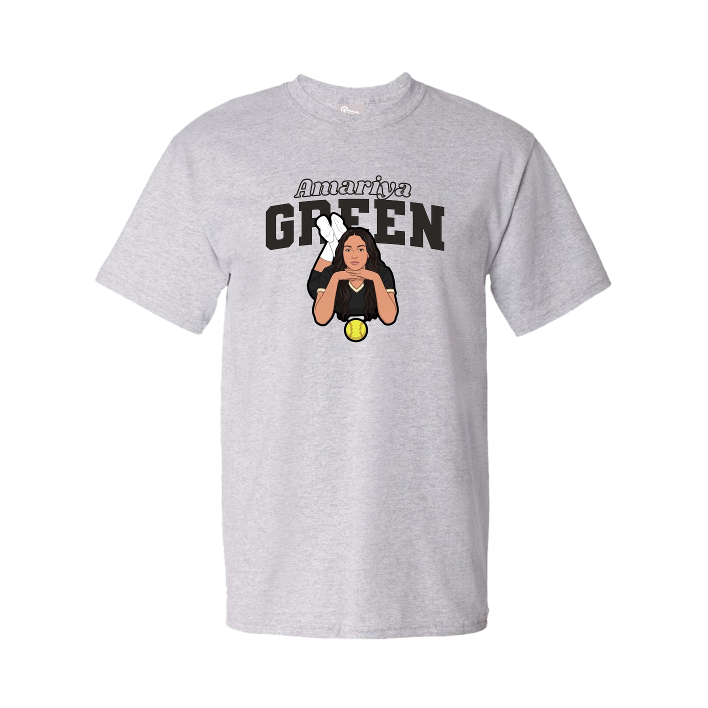 Tee — Name Arch in Grey