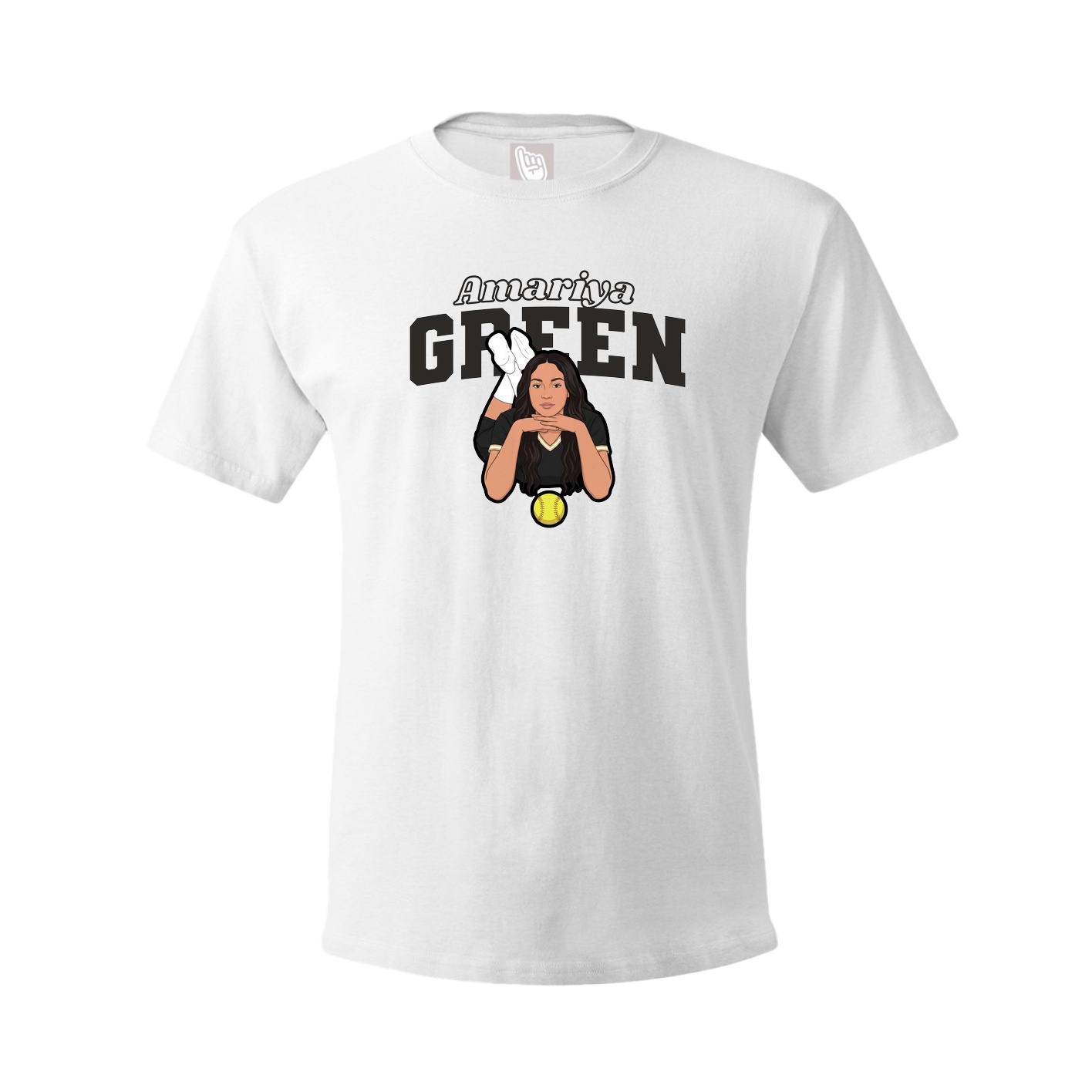 Tee — Name Arch in White