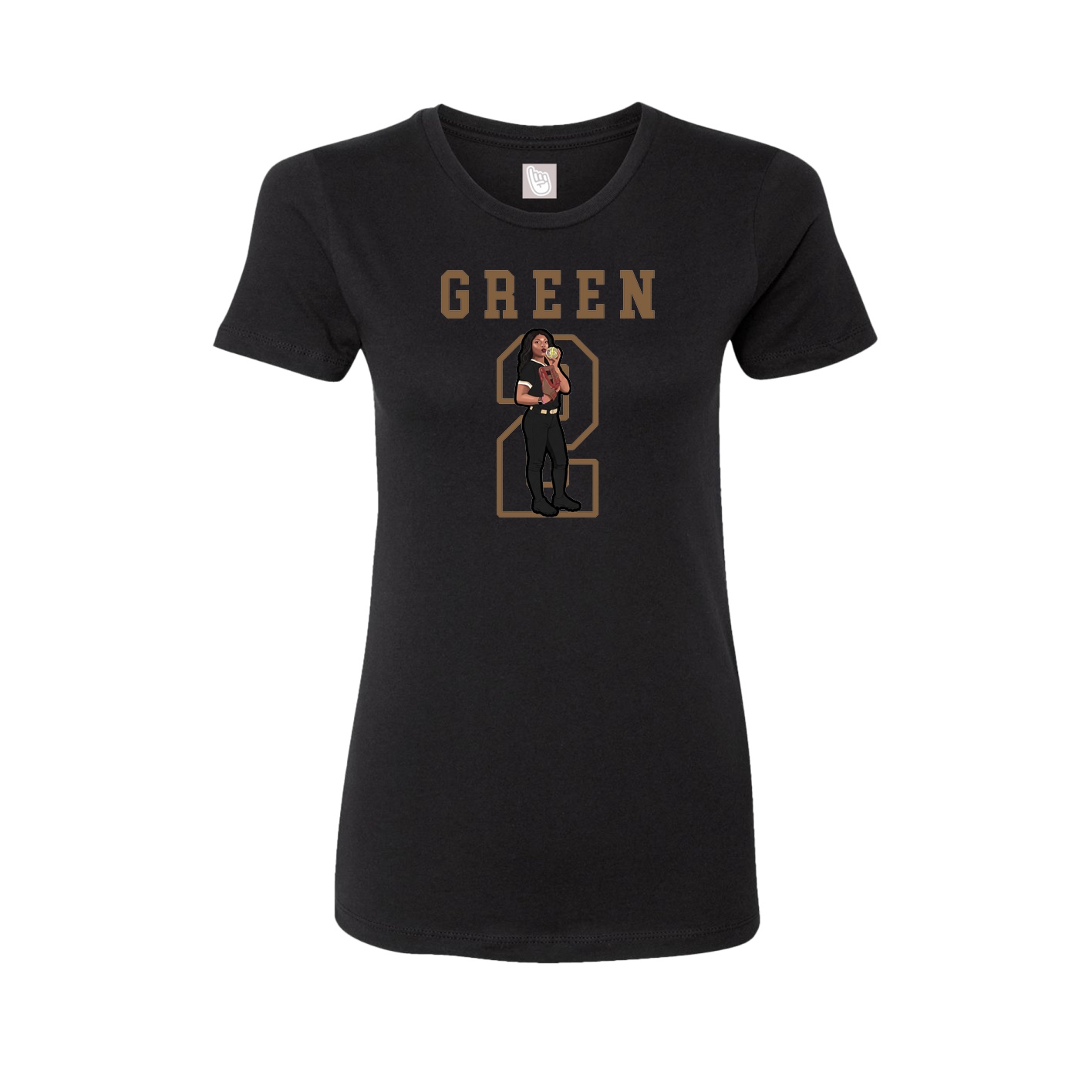 Fitted Women's Tee — Shirsey in Black