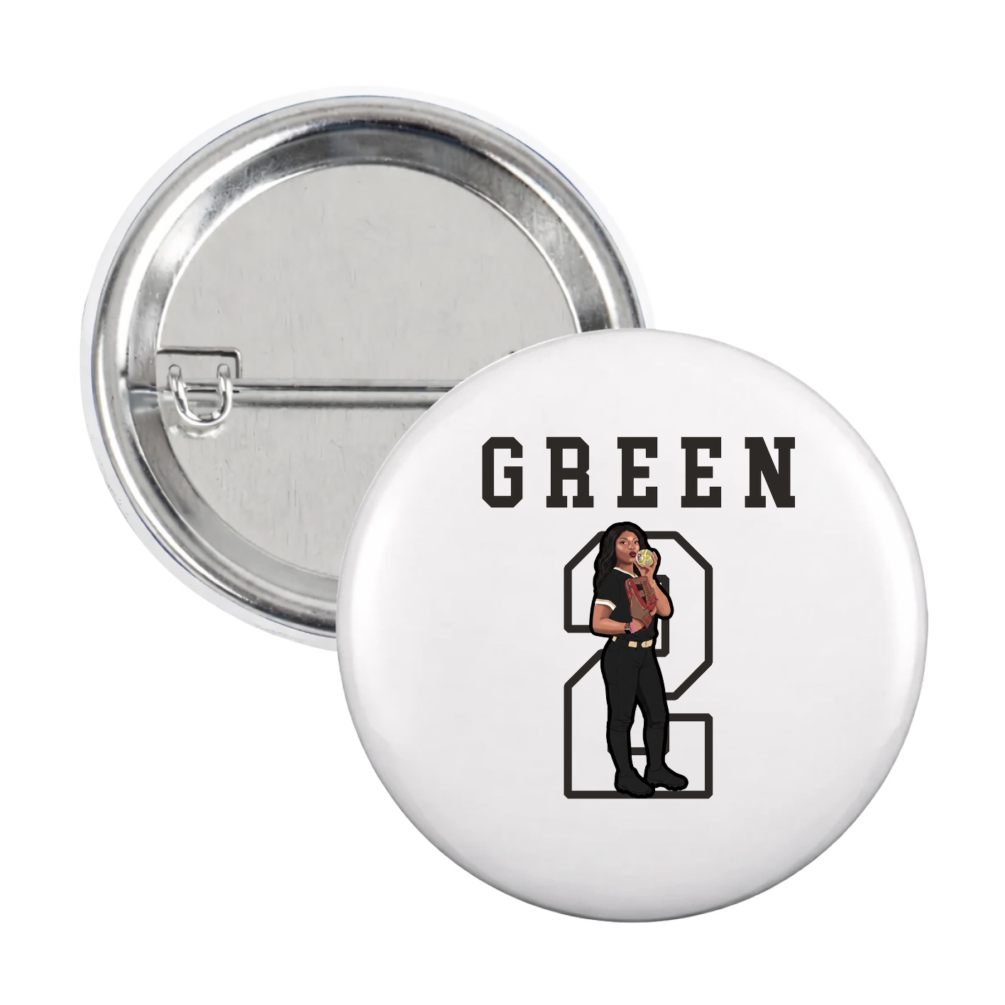 Game Day Button — Shirsey in White