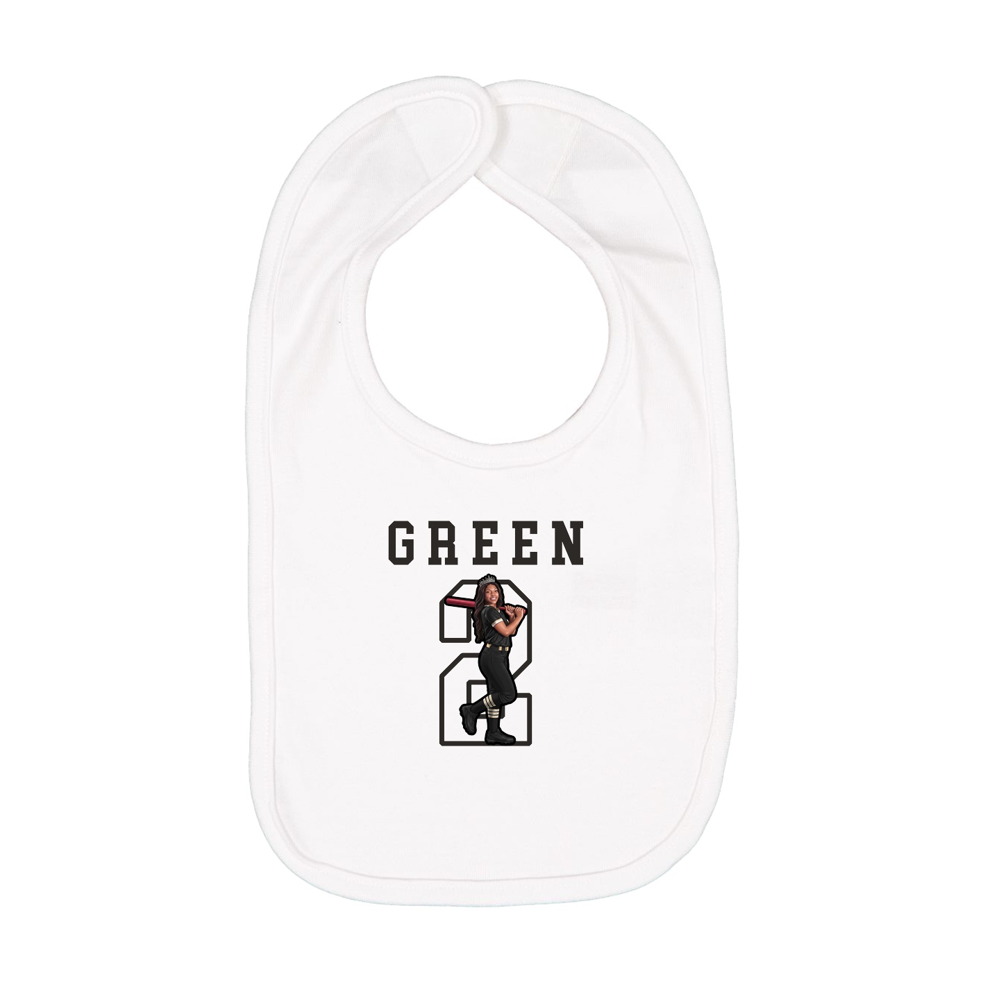 Infant Bib — Shirsey in White