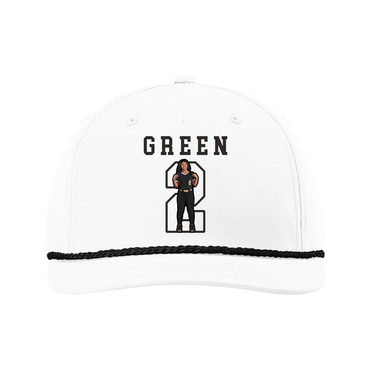 Five-Panel Classic Rope Cap — Shirsey in White