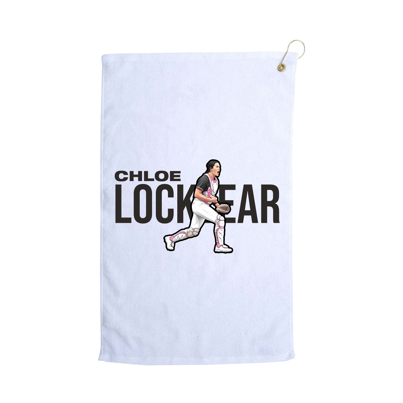 Golf Towel — Player Name in White