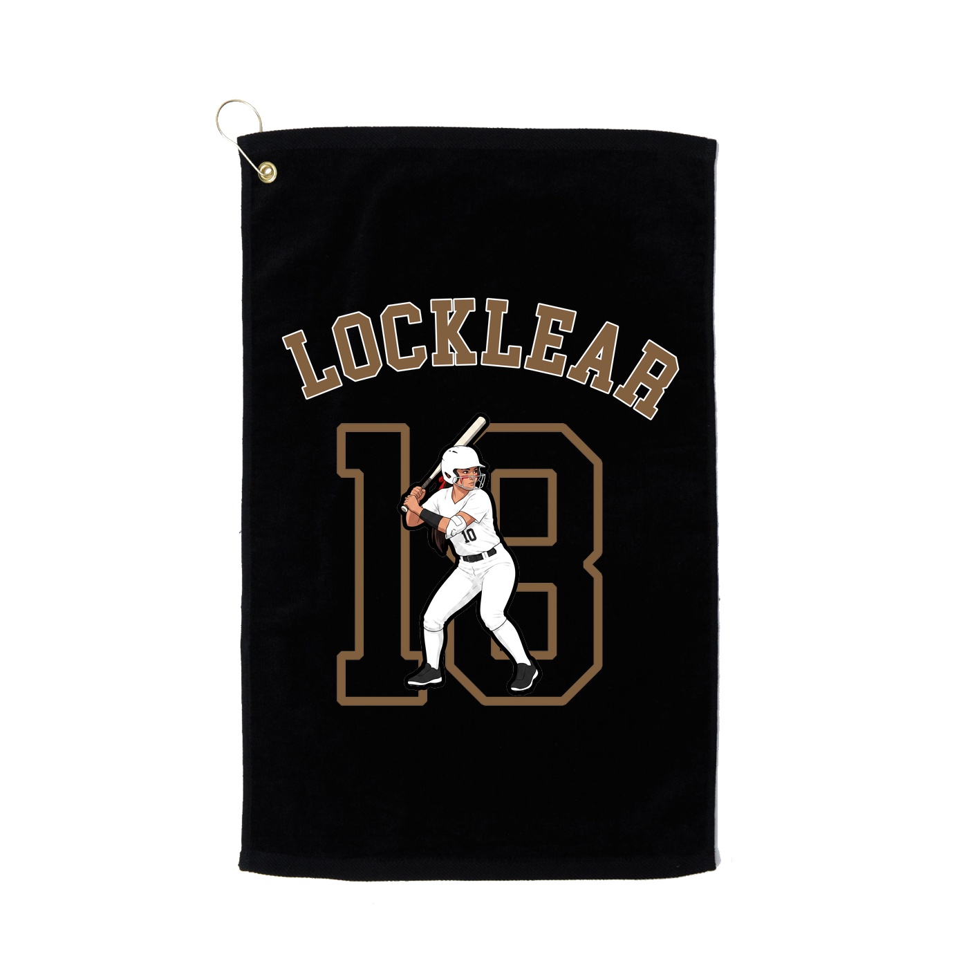Golf Towel — Shirsey Arch in Black