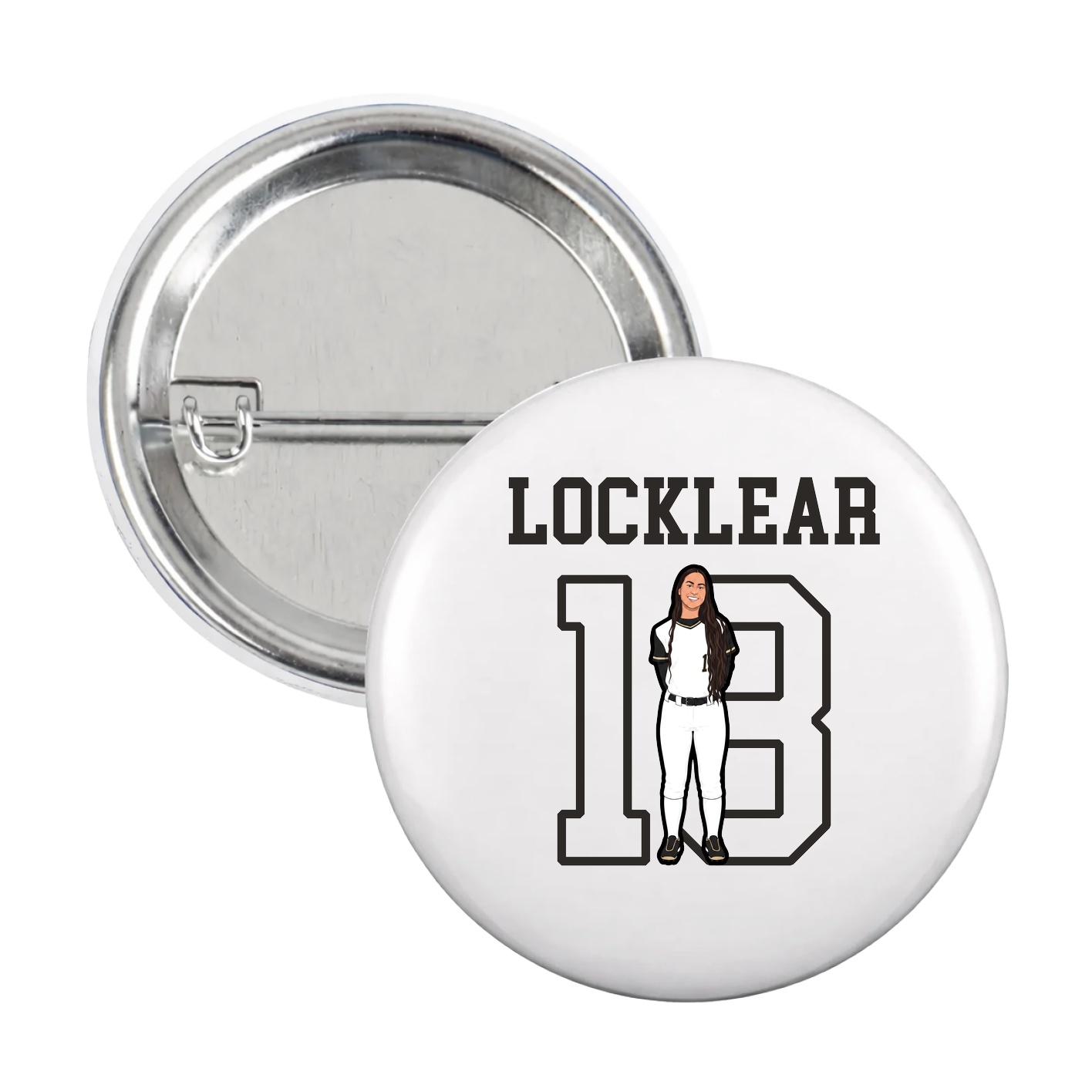 Game Day Button — Shirsey in White