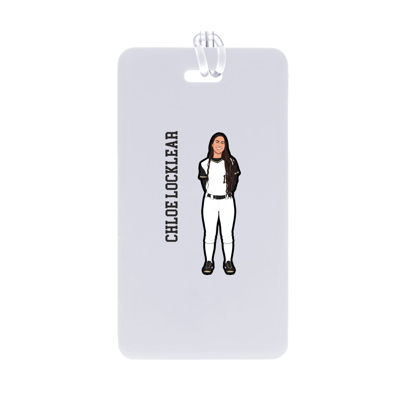 Bag Tag — Name Vertical in Classic