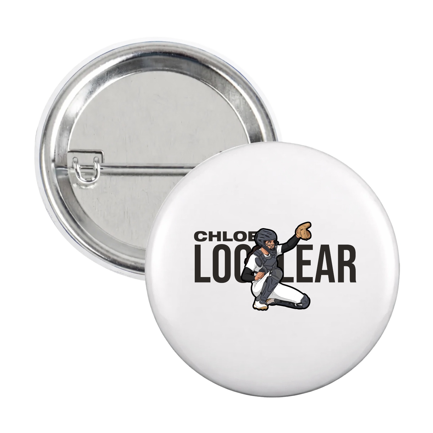 Game Day Button — Player Name in White