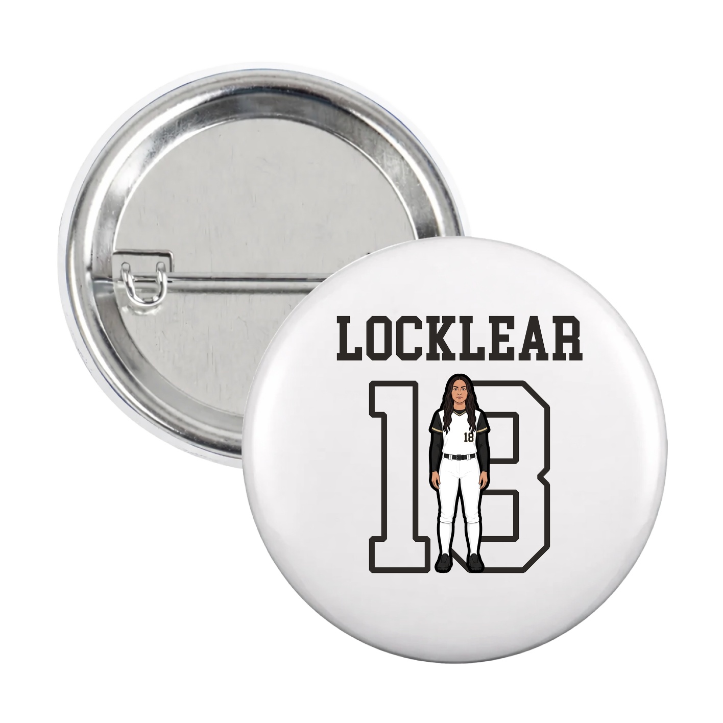 Game Day Button — Shirsey in White