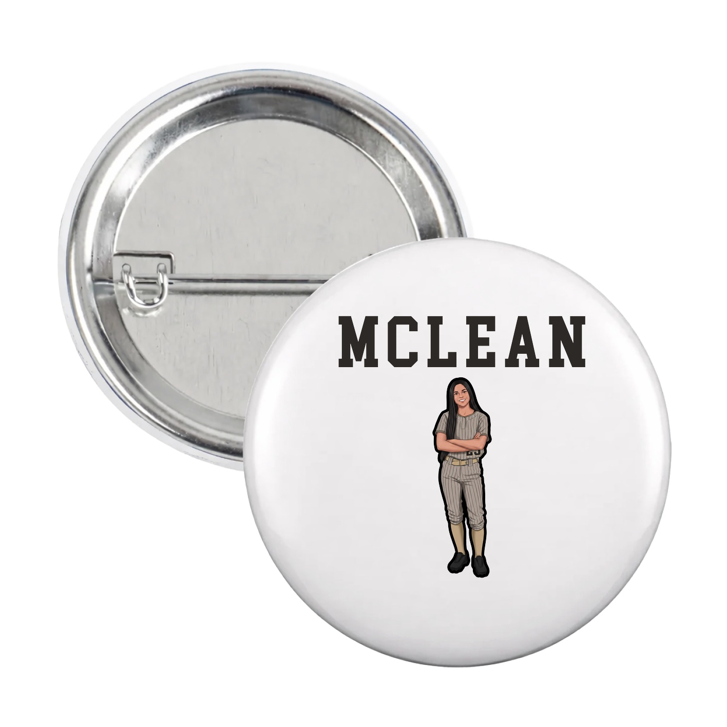 Game Day Button — Shirsey in White