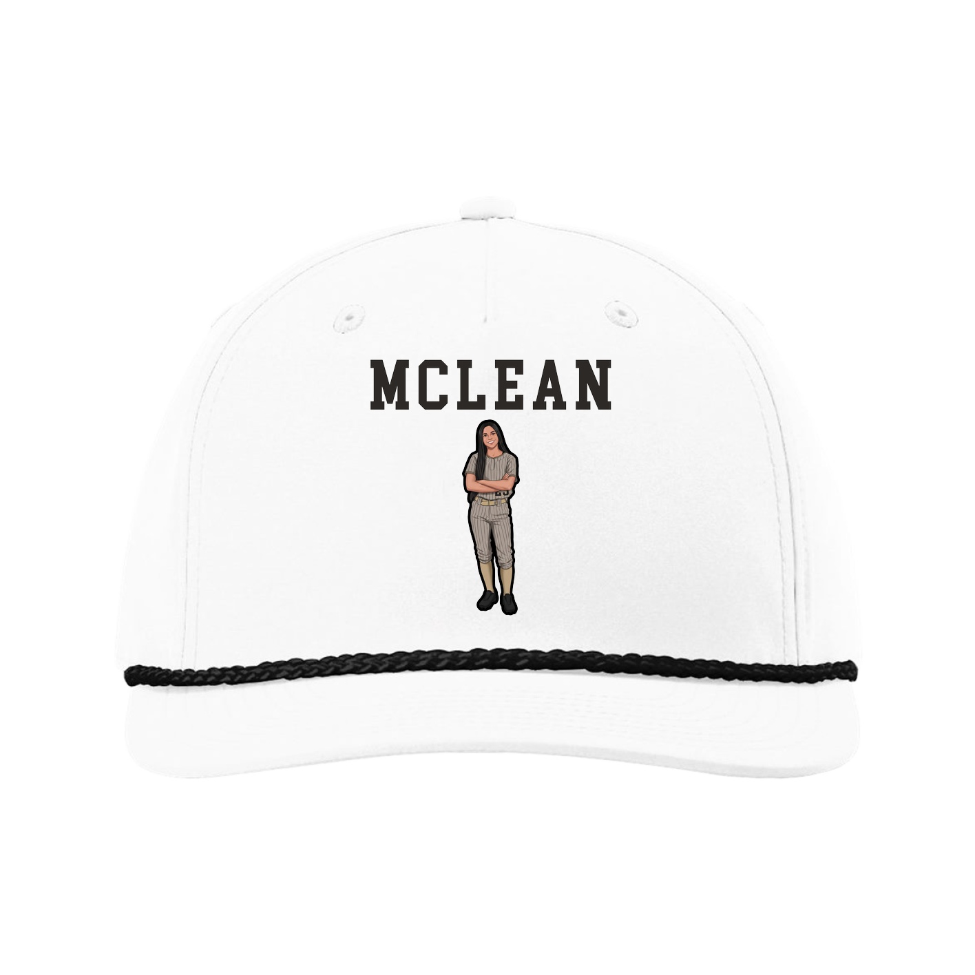 Five-Panel Classic Rope Cap — Shirsey in White