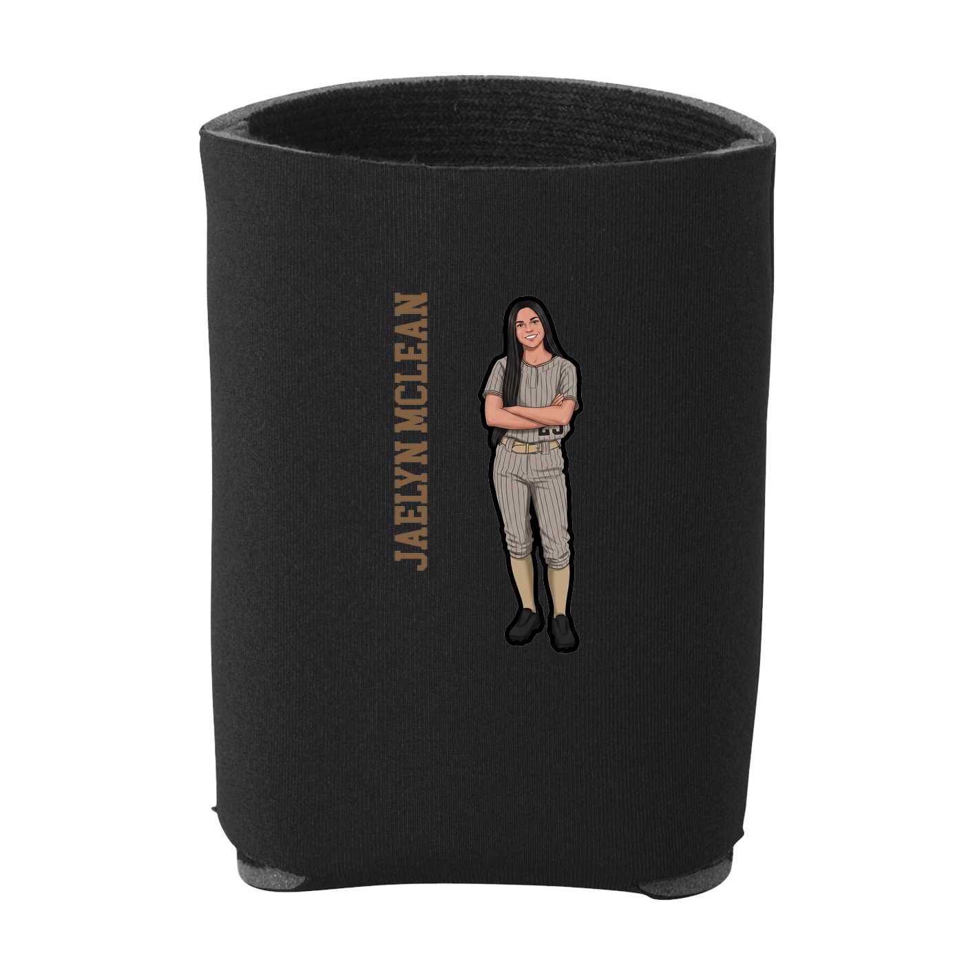 Can Holder — Name Vertical in Black