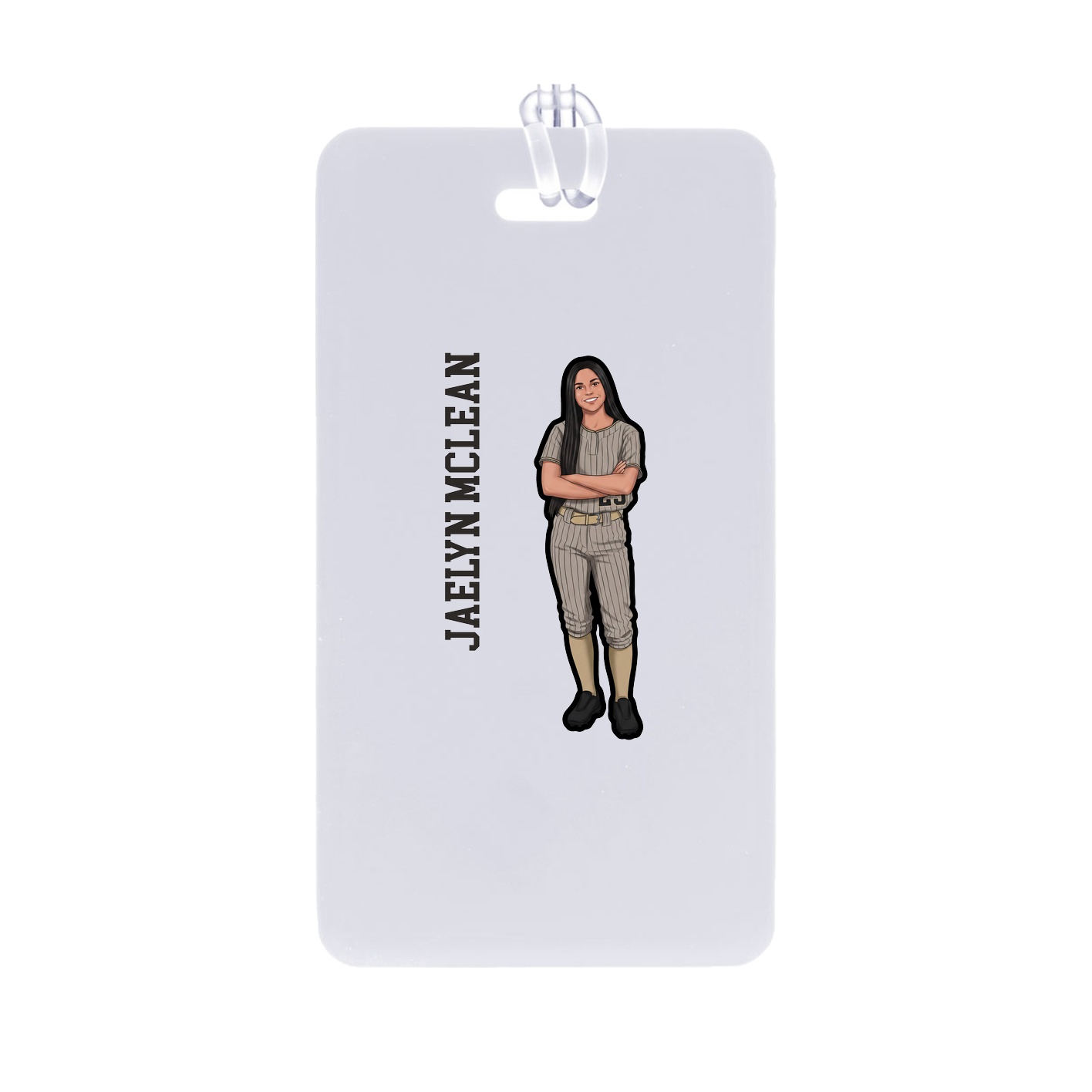 Bag Tag — Name Vertical in Classic