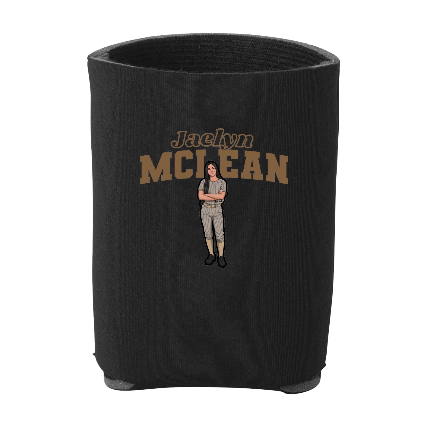 Can Holder — Name Arch in Black