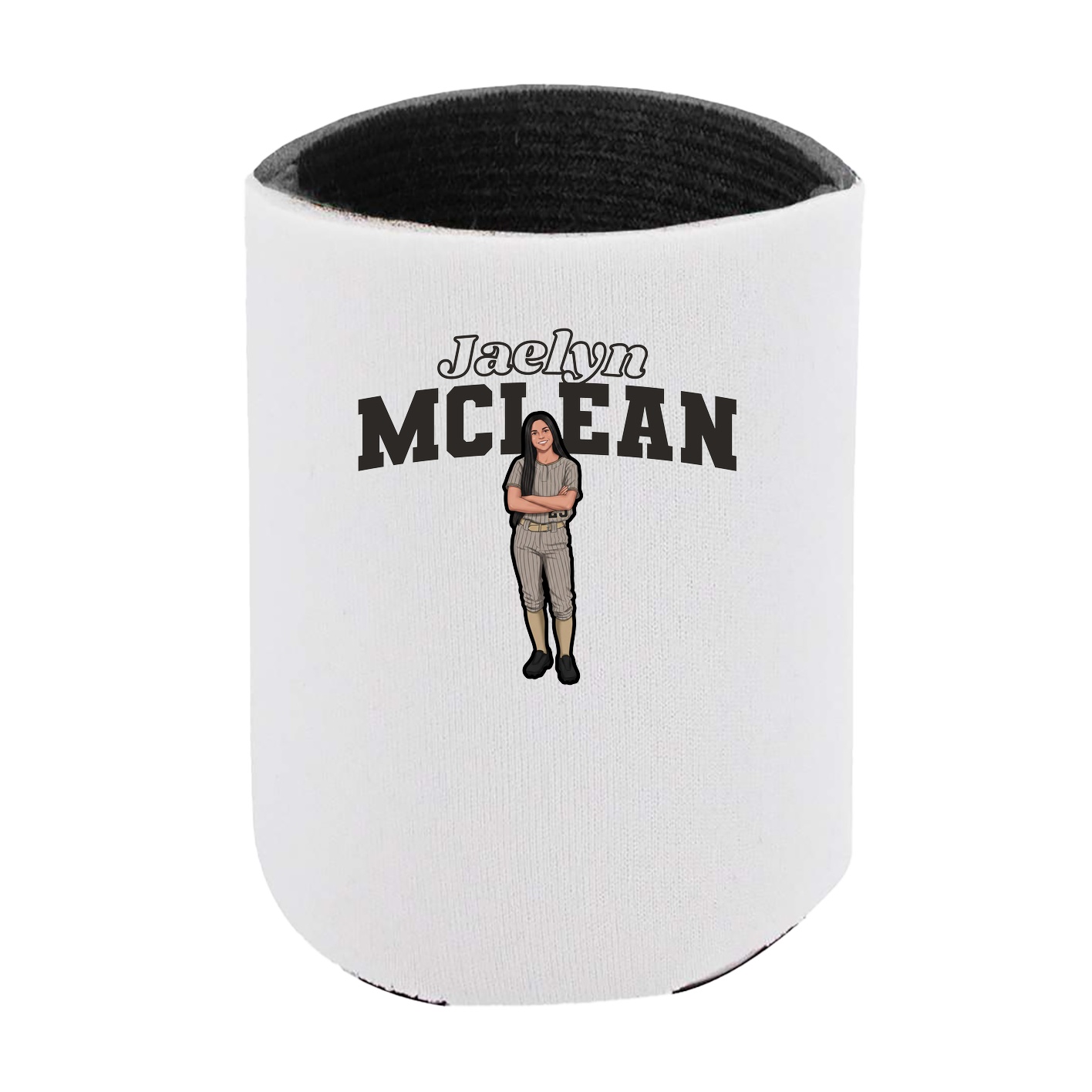 Can Holder — Name Arch in White