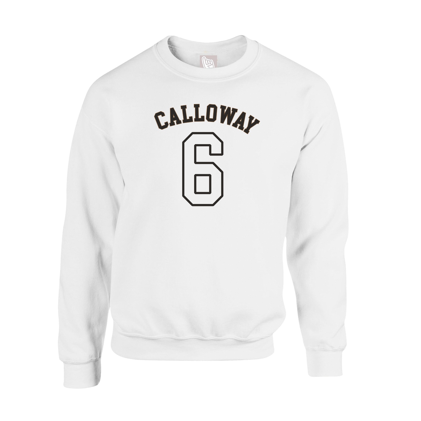 Fleece Crew — Shirsey Arch in White