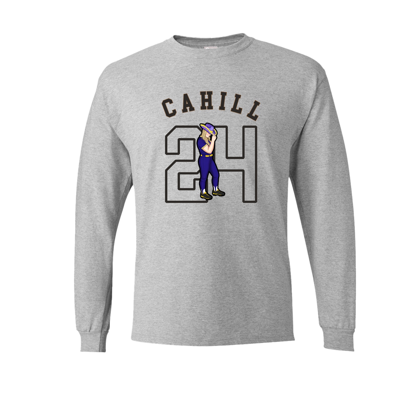 Long Sleeve Tee — Shirsey Arch in Grey