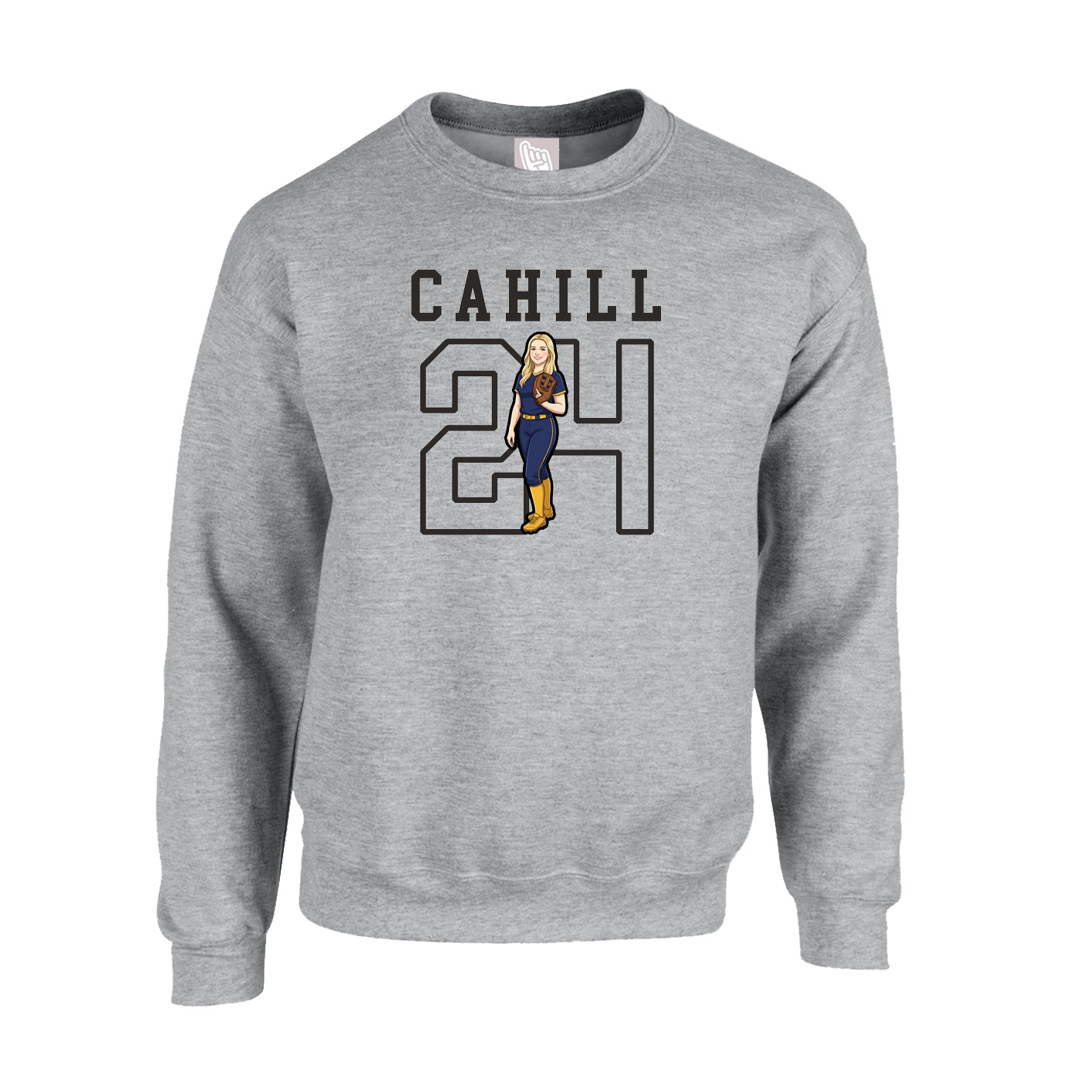 Fleece Crew — Shirsey in Grey