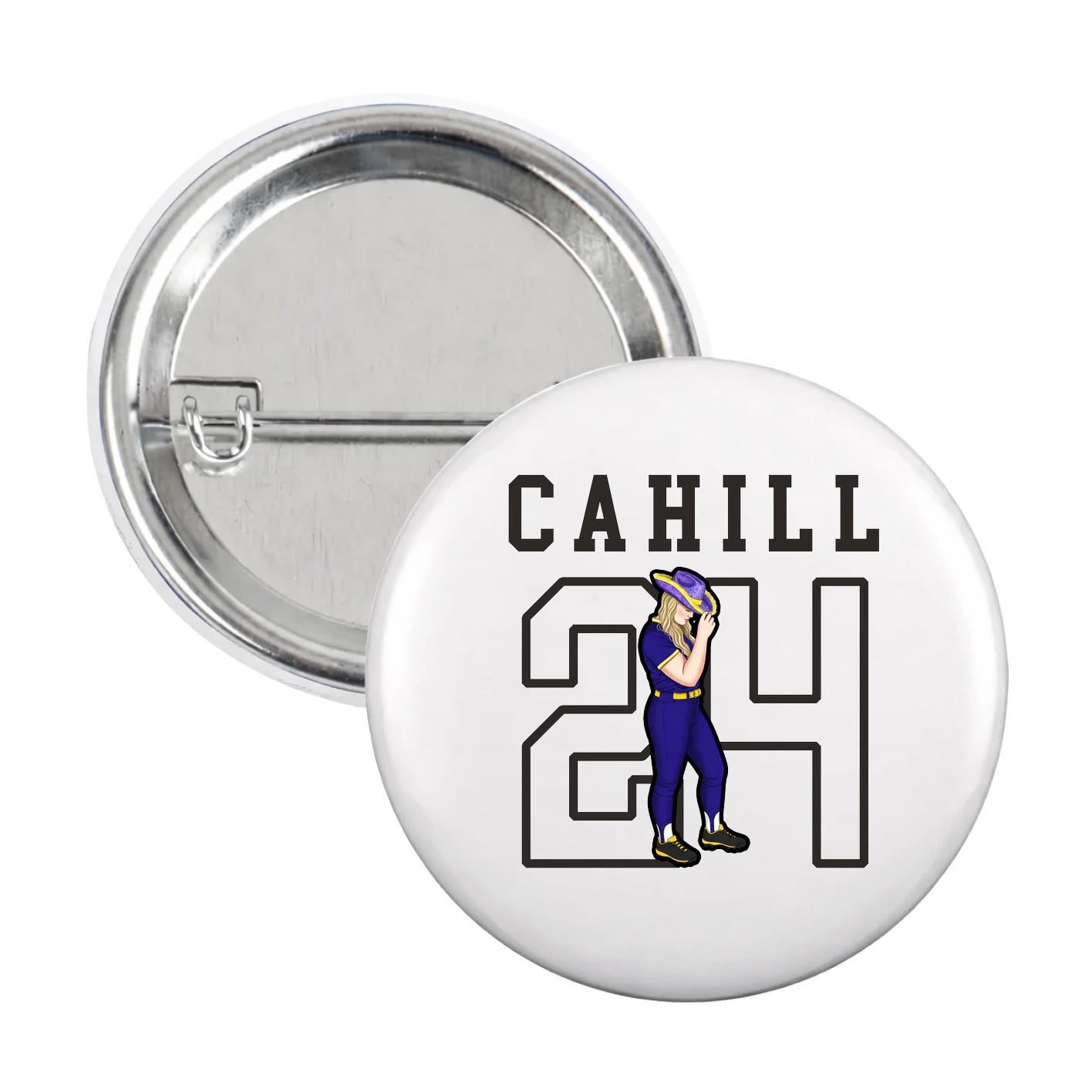 Game Day Button — Shirsey in White