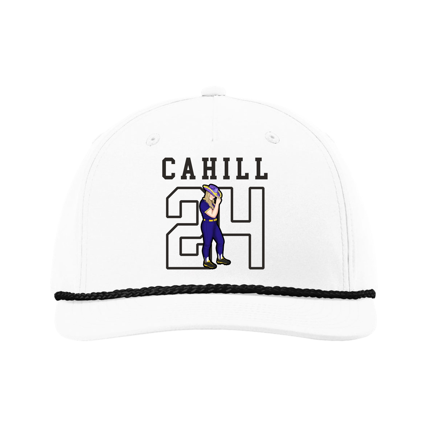 Five-Panel Classic Rope Cap — Shirsey in White