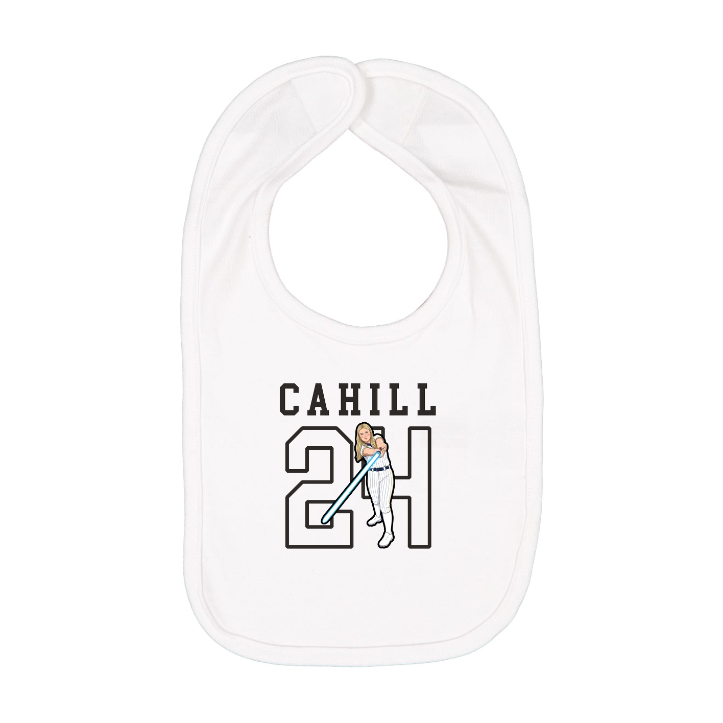 Infant Bib — Shirsey in White