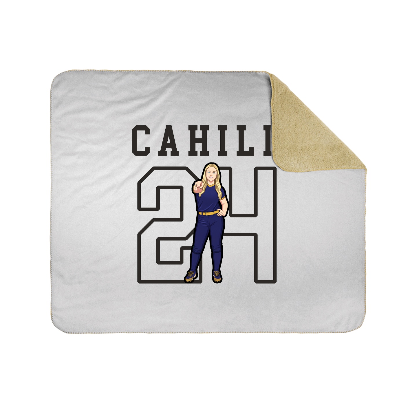 Throw Blanket — Shirsey in White