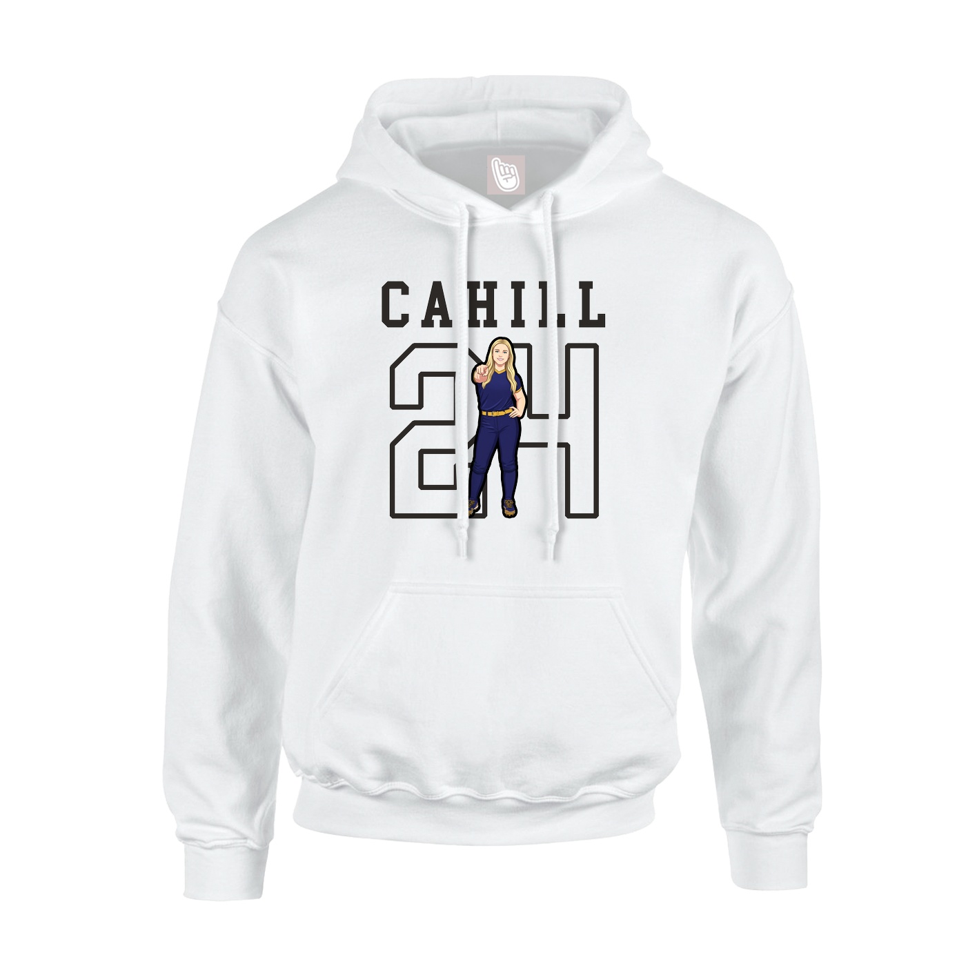 Hoodie — Shirsey in White