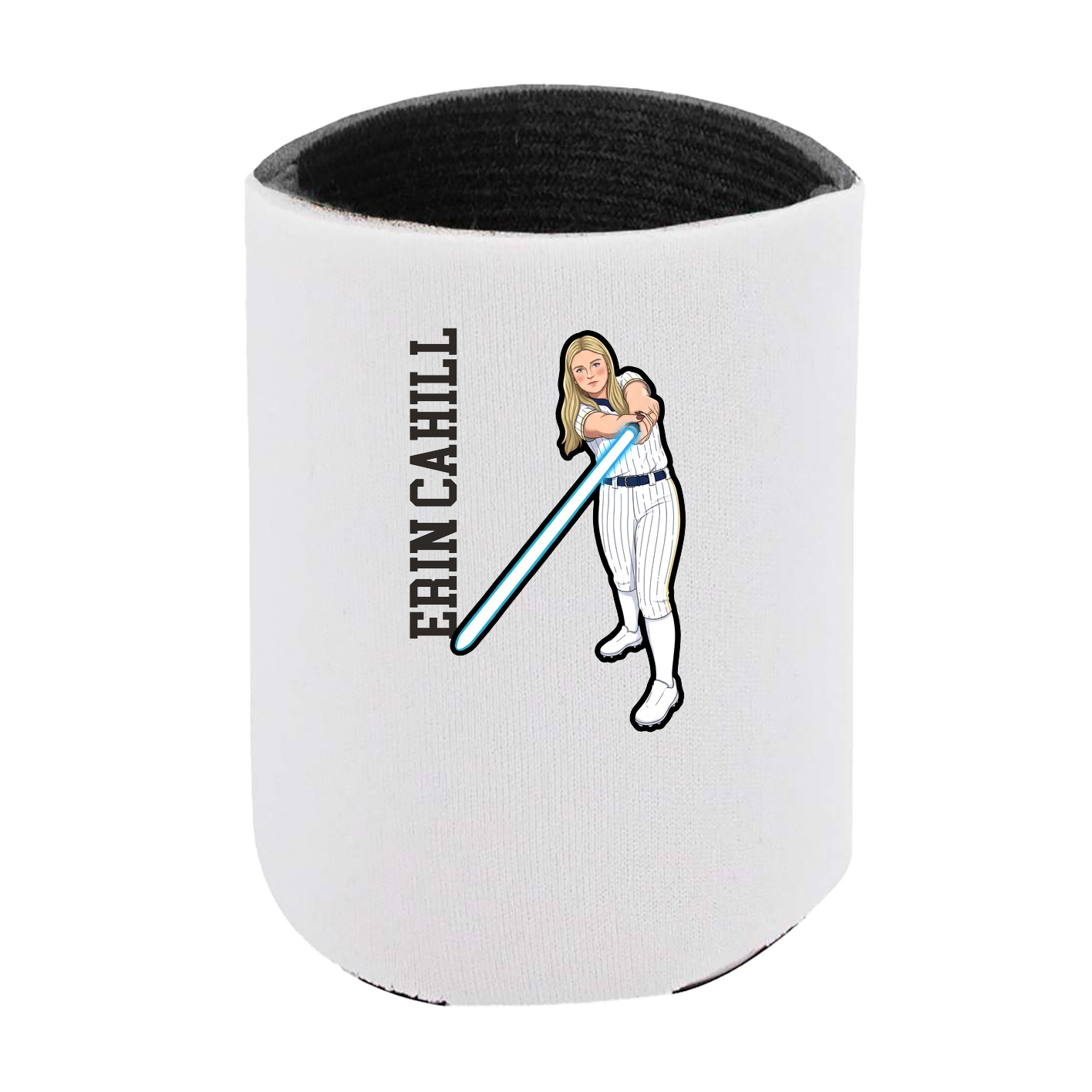 Can Holder — Name Vertical in White