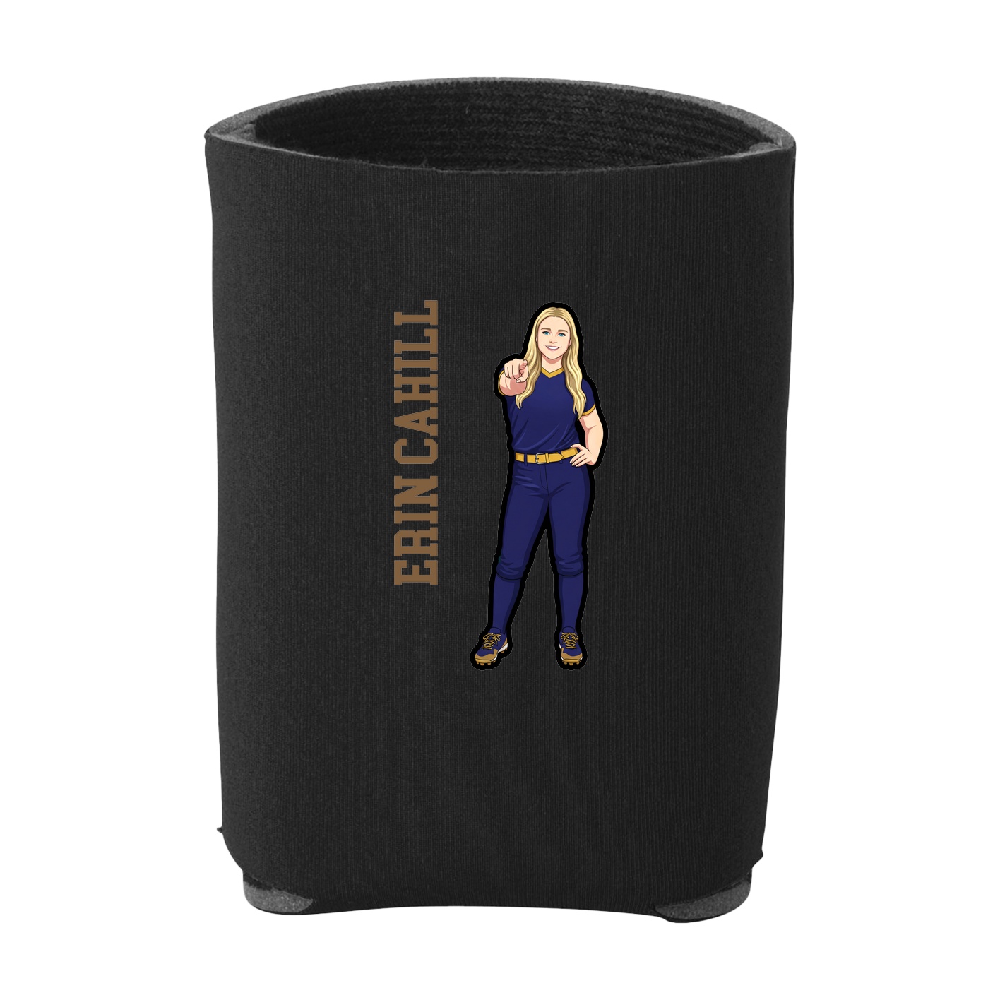 Can Holder — Name Vertical in Black