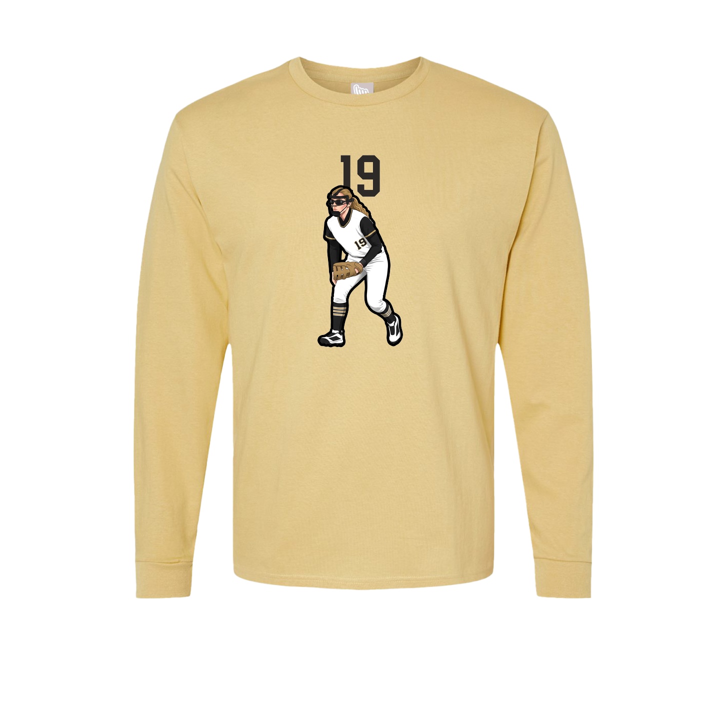 Long Sleeve Tee — Number Top in Vegas Gold