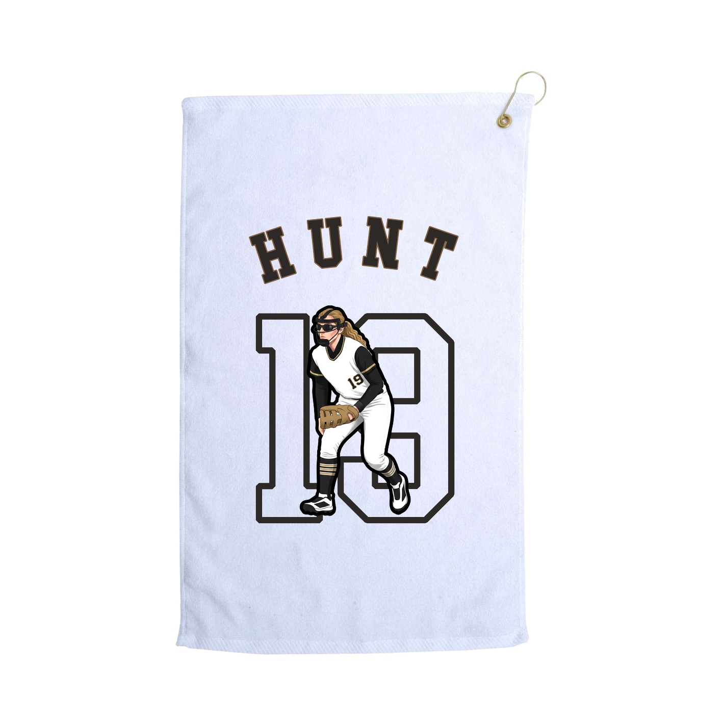 Golf Towel — Shirsey Arch in White