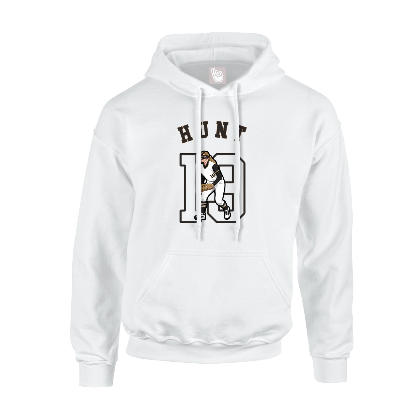 Youth Hoodie — Shirsey Arch in White