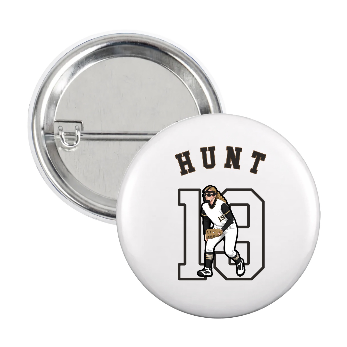 Game Day Button — Shirsey Arch in White