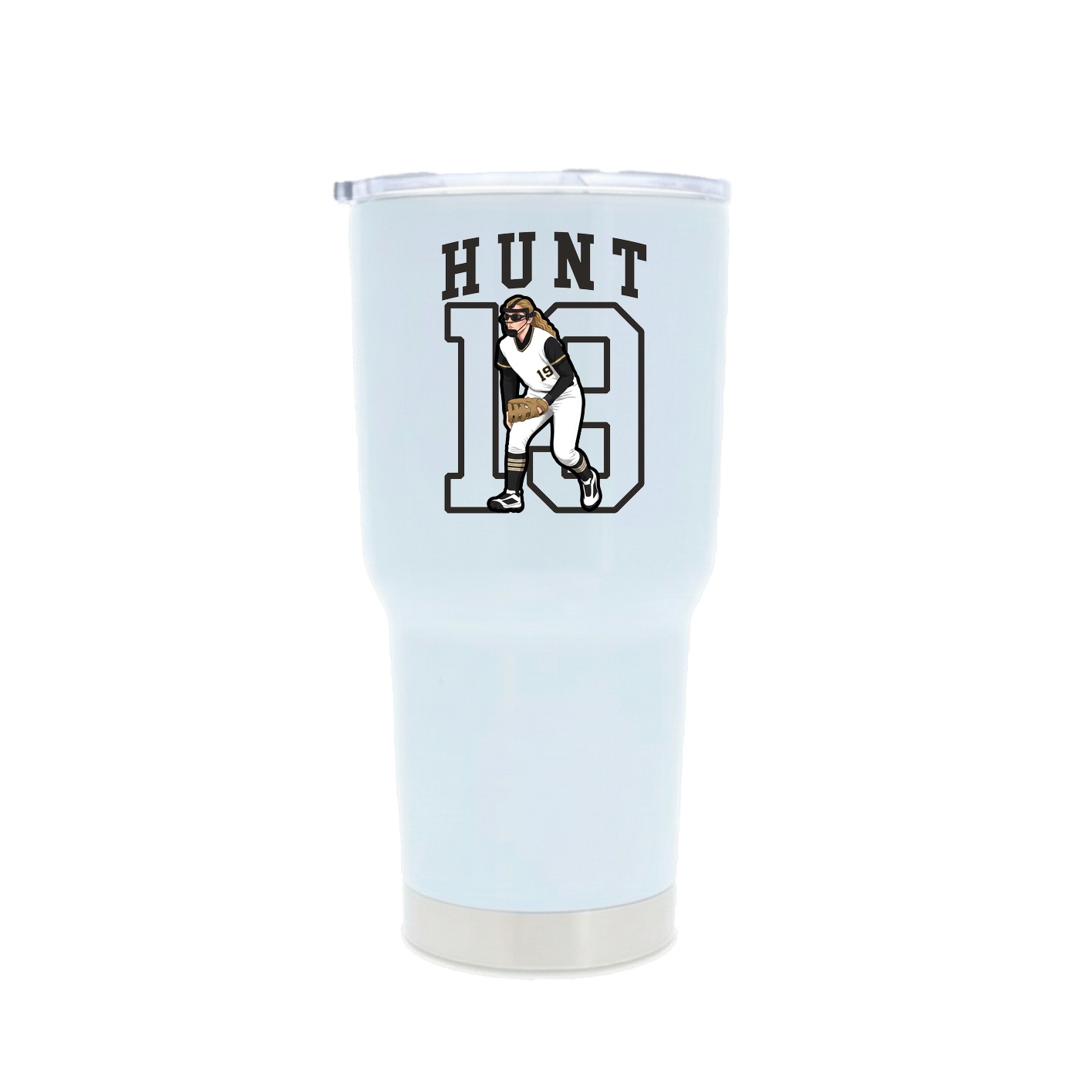 30oz Stainless Steel Tumbler — Shirsey in White