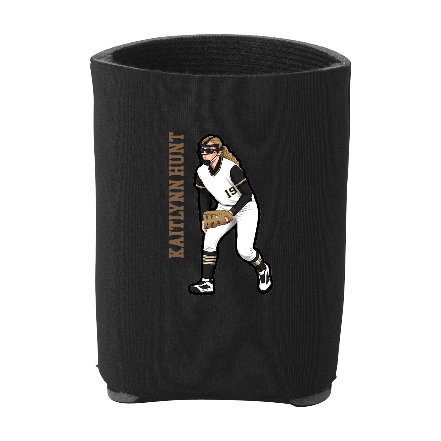 Can Holder — Name Vertical in Black