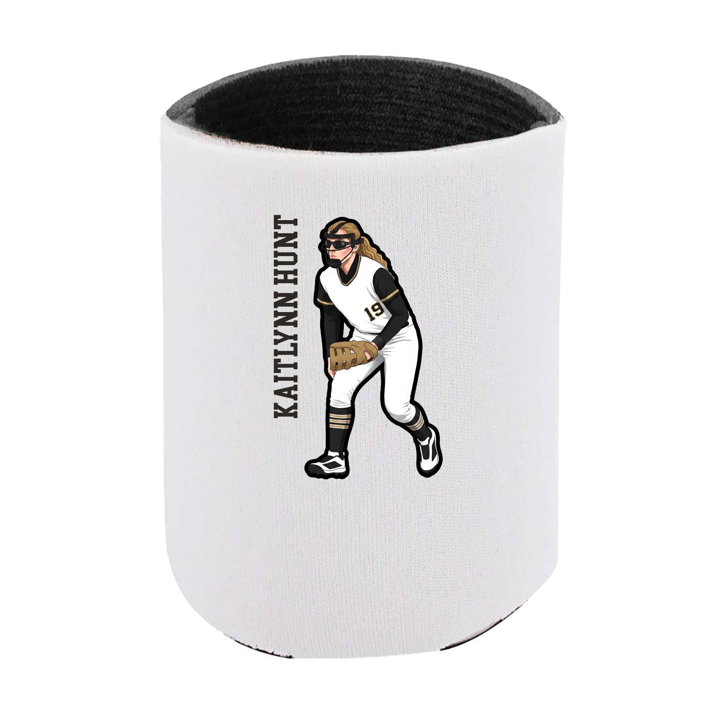 Can Holder — Name Vertical in White
