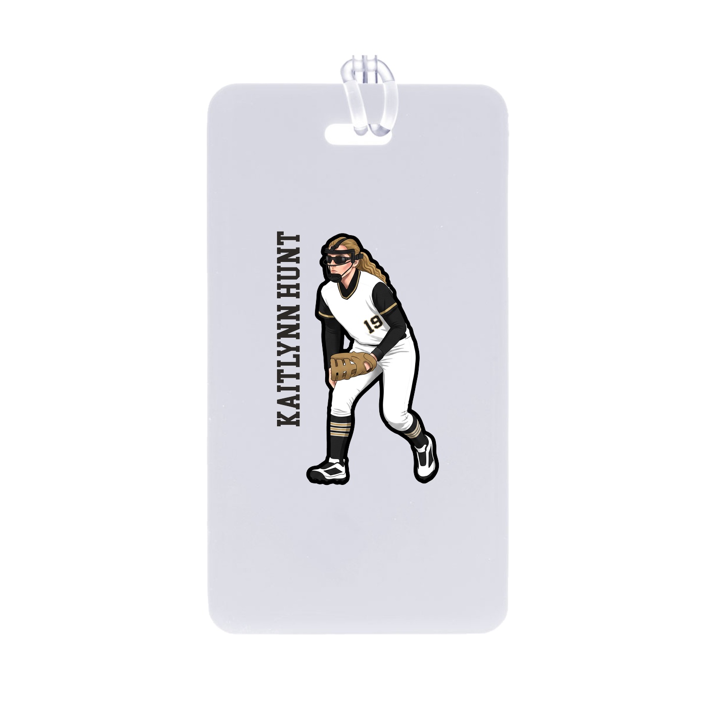 Bag Tag — Name Vertical in Classic