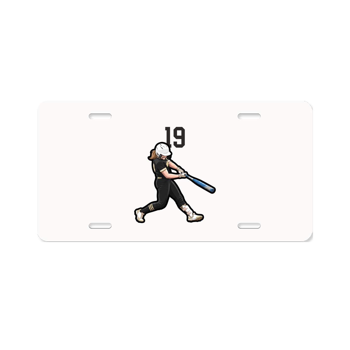 License Plate — Number Top in Classic