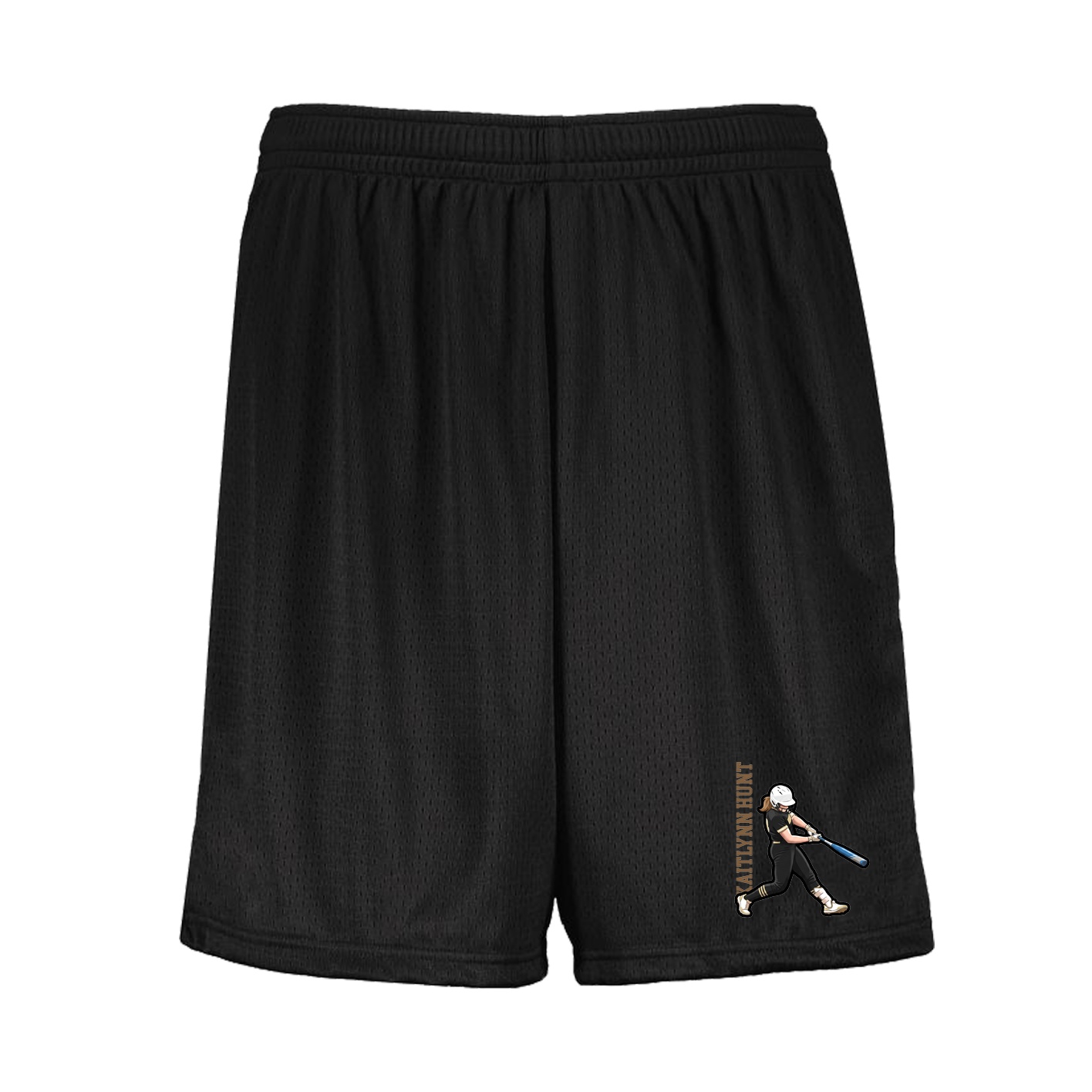 Shorts — Name Vertical in Black
