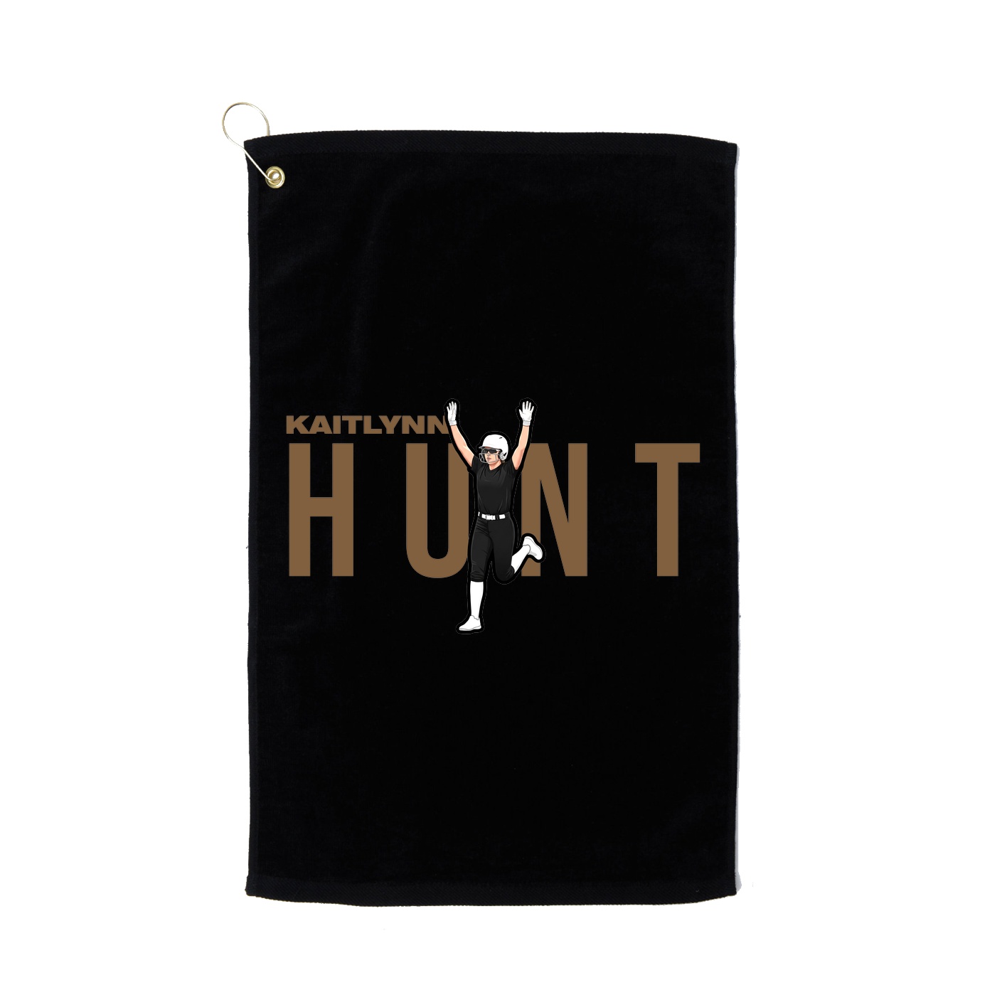 Golf Towel — Player Name in Black