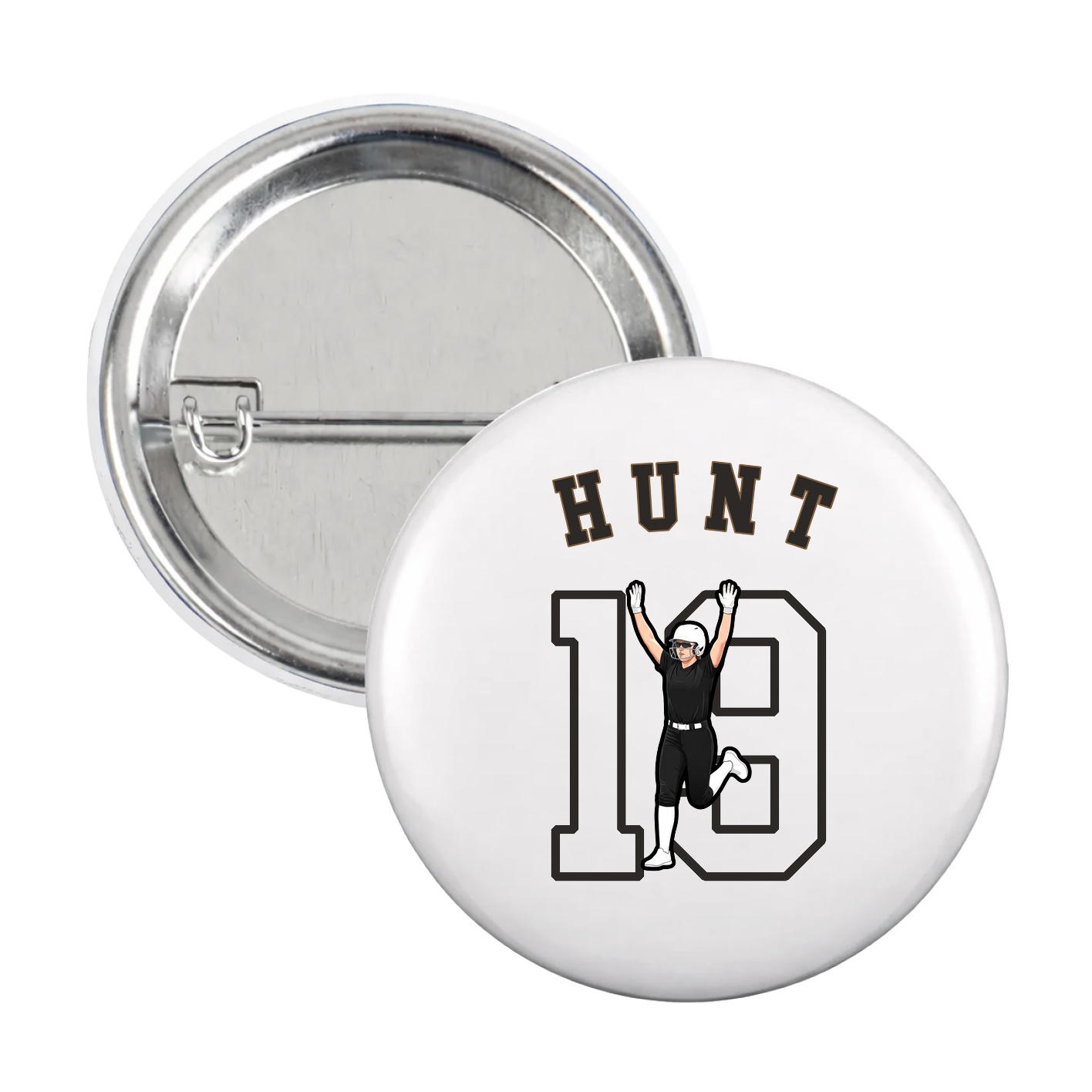 Game Day Button — Shirsey Arch in White