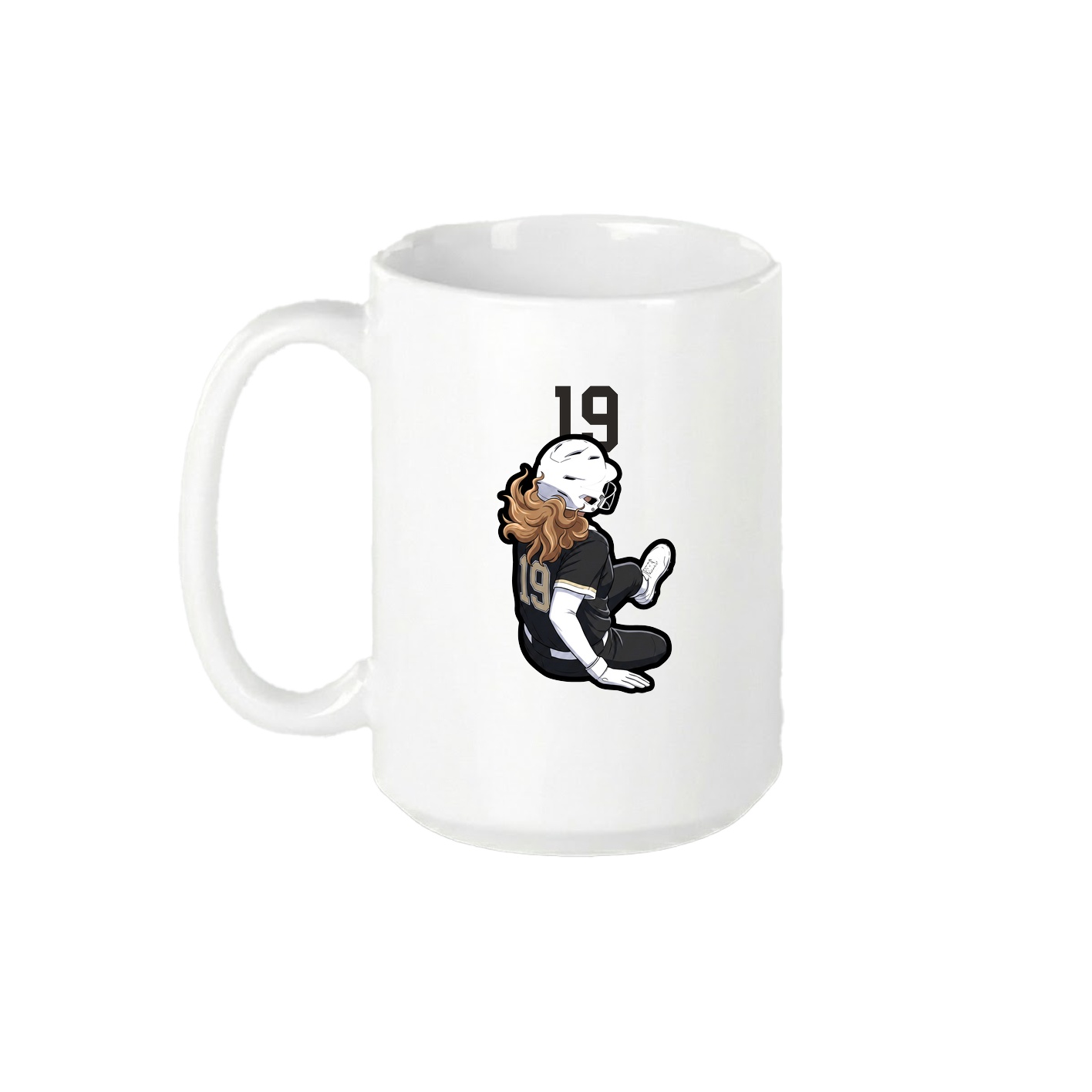 15oz Coffee Mug — Number Top in White