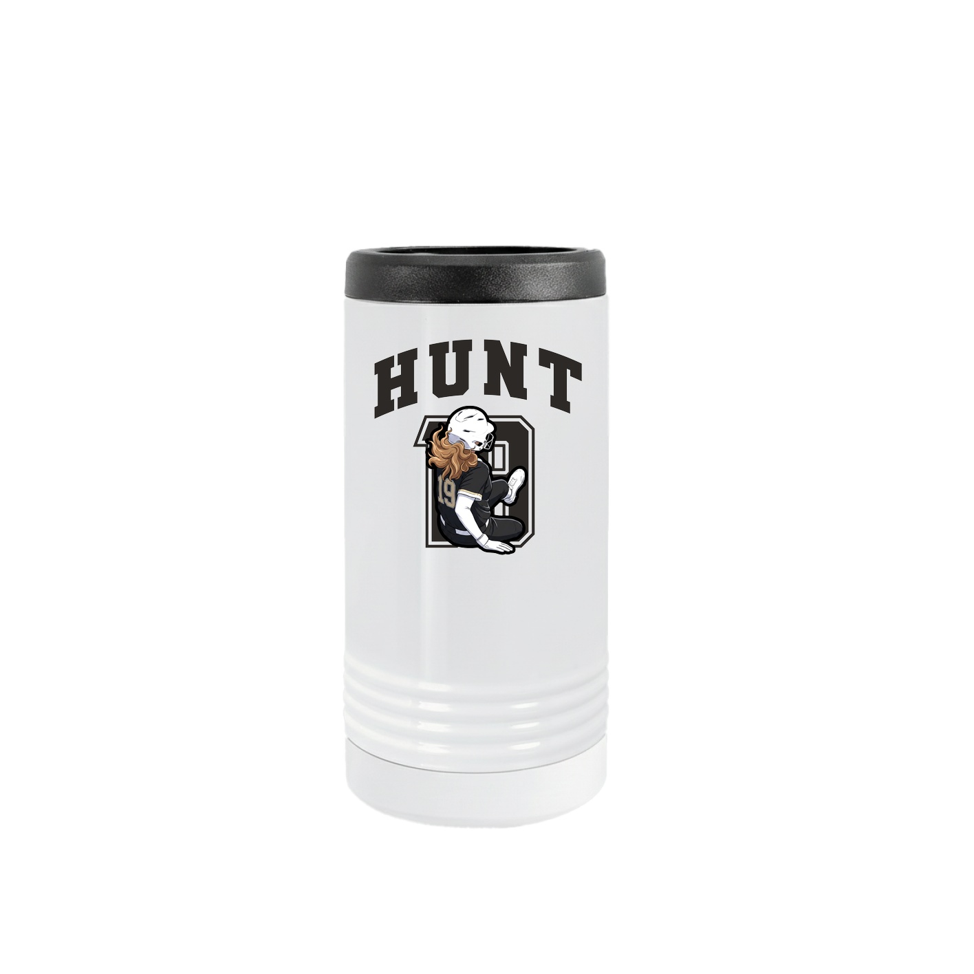 Slim Beverage Holder — Number in White
