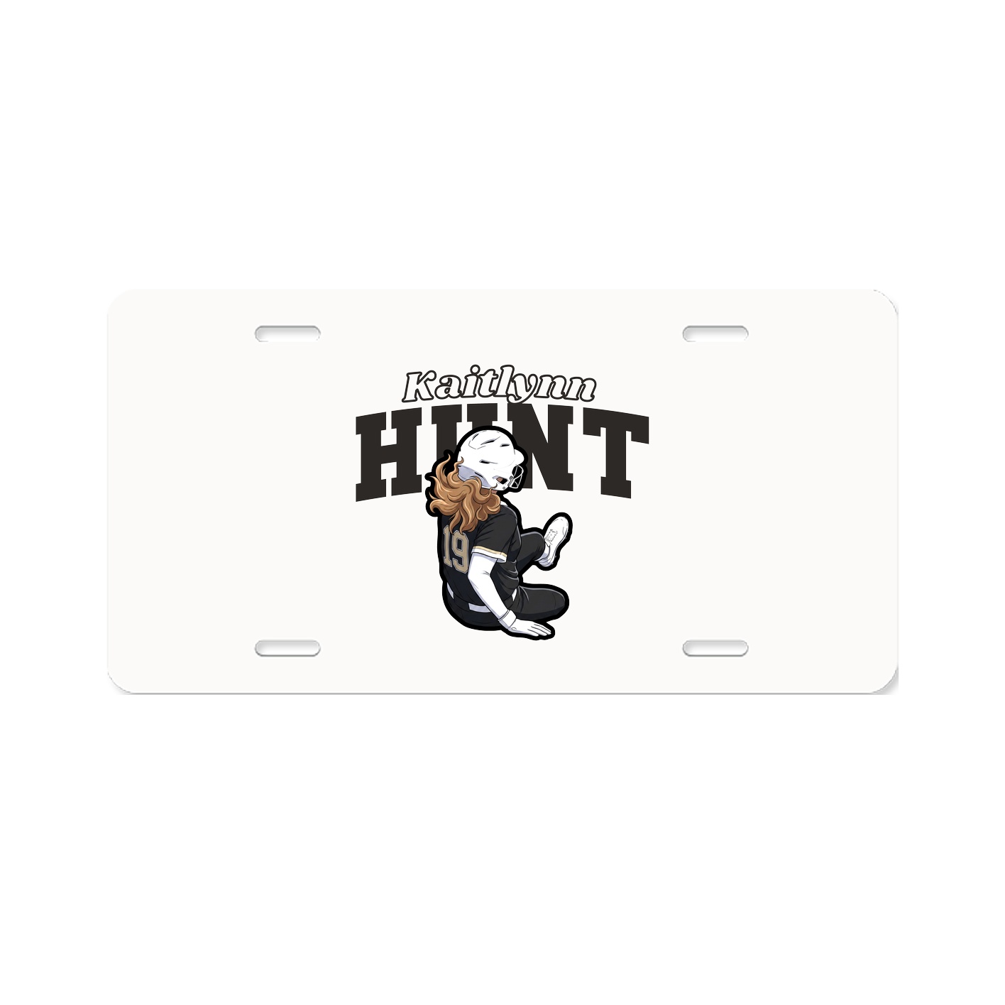 License Plate — Name Arch in Classic