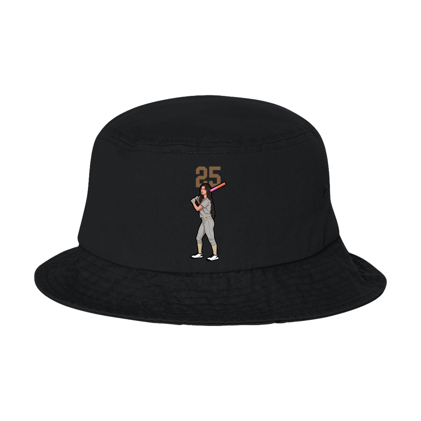 Bucket Cap — Number Top in Black