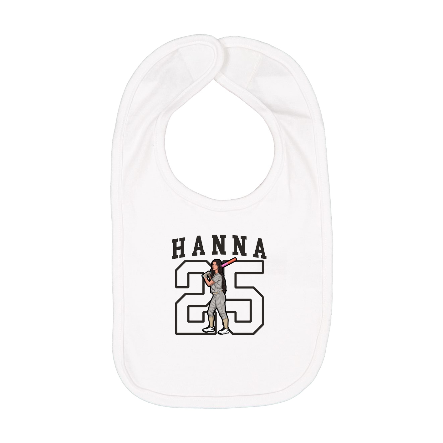 Infant Bib — Shirsey in White