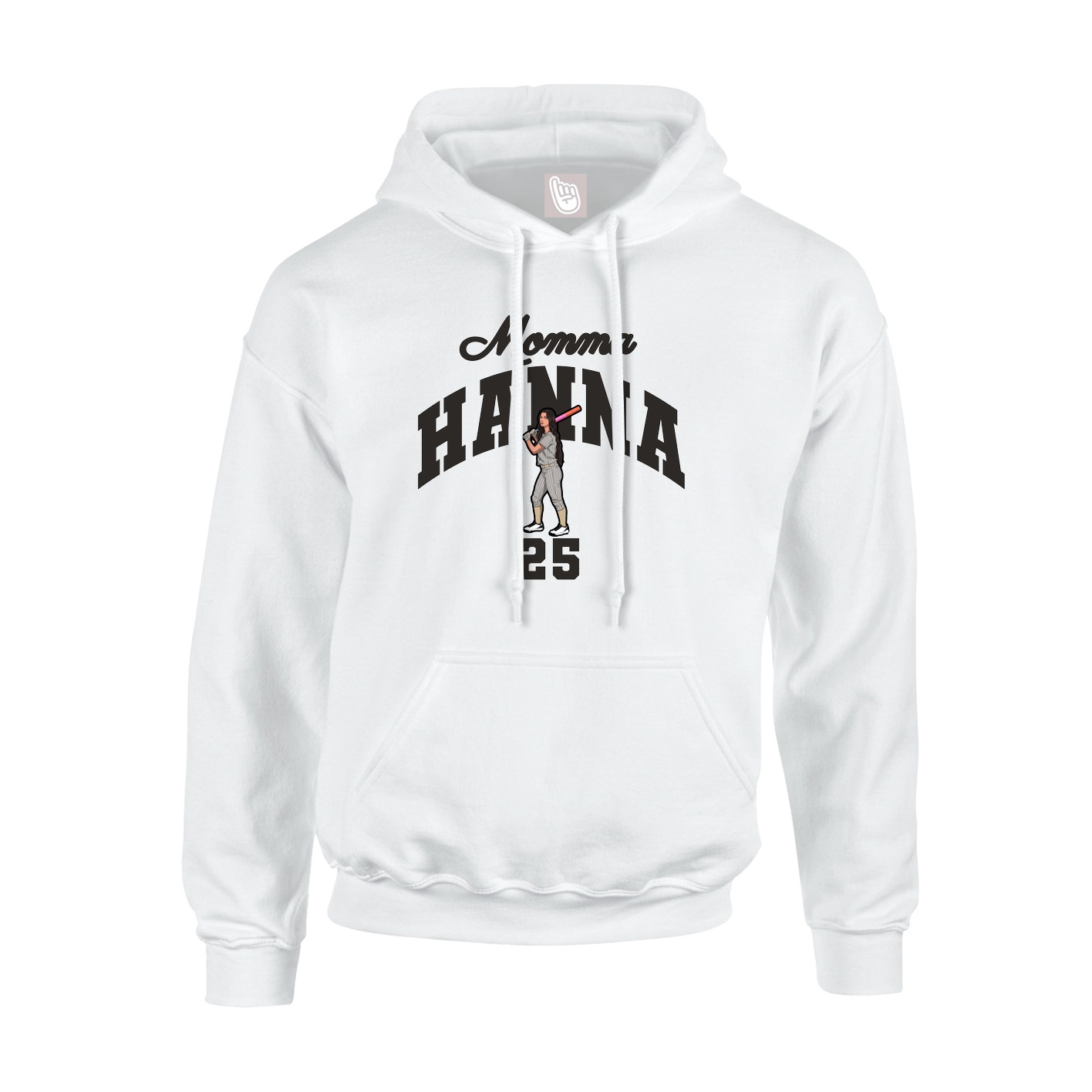 Youth Hoodie — Mothers Day Arch in White