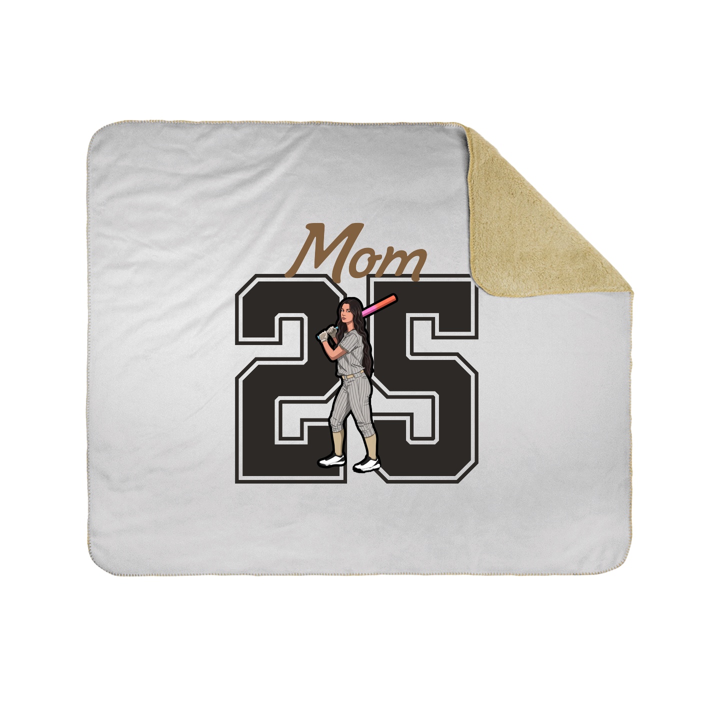 Throw Blanket — Mothers Day Shirsey in White