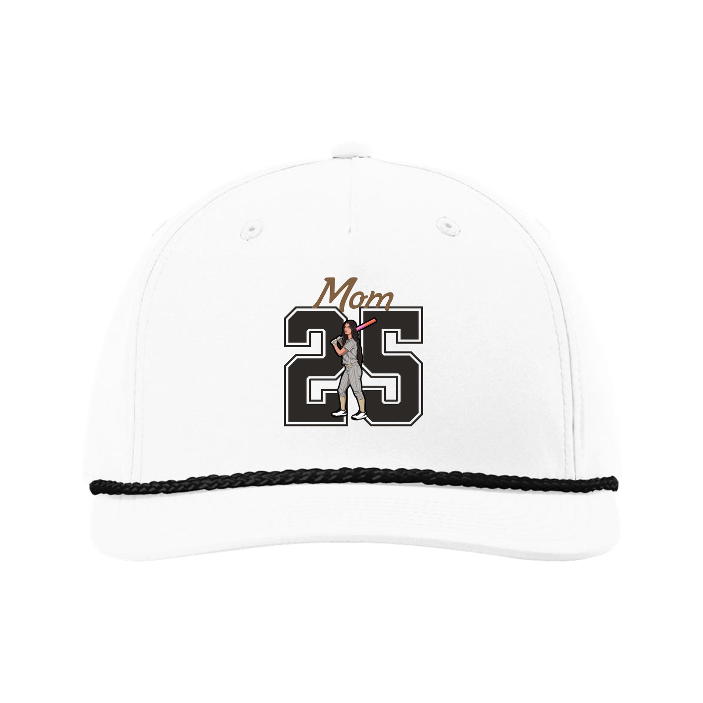 Five-Panel Classic Rope Cap — Mothers Day Shirsey in White